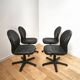 Set of 4 vintage Stratford office chairs.