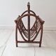 1970s rattan magazine rack