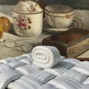 Bonbonnière en céramique tressée