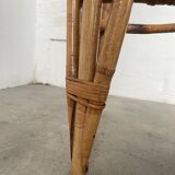Pair of high rattan stools