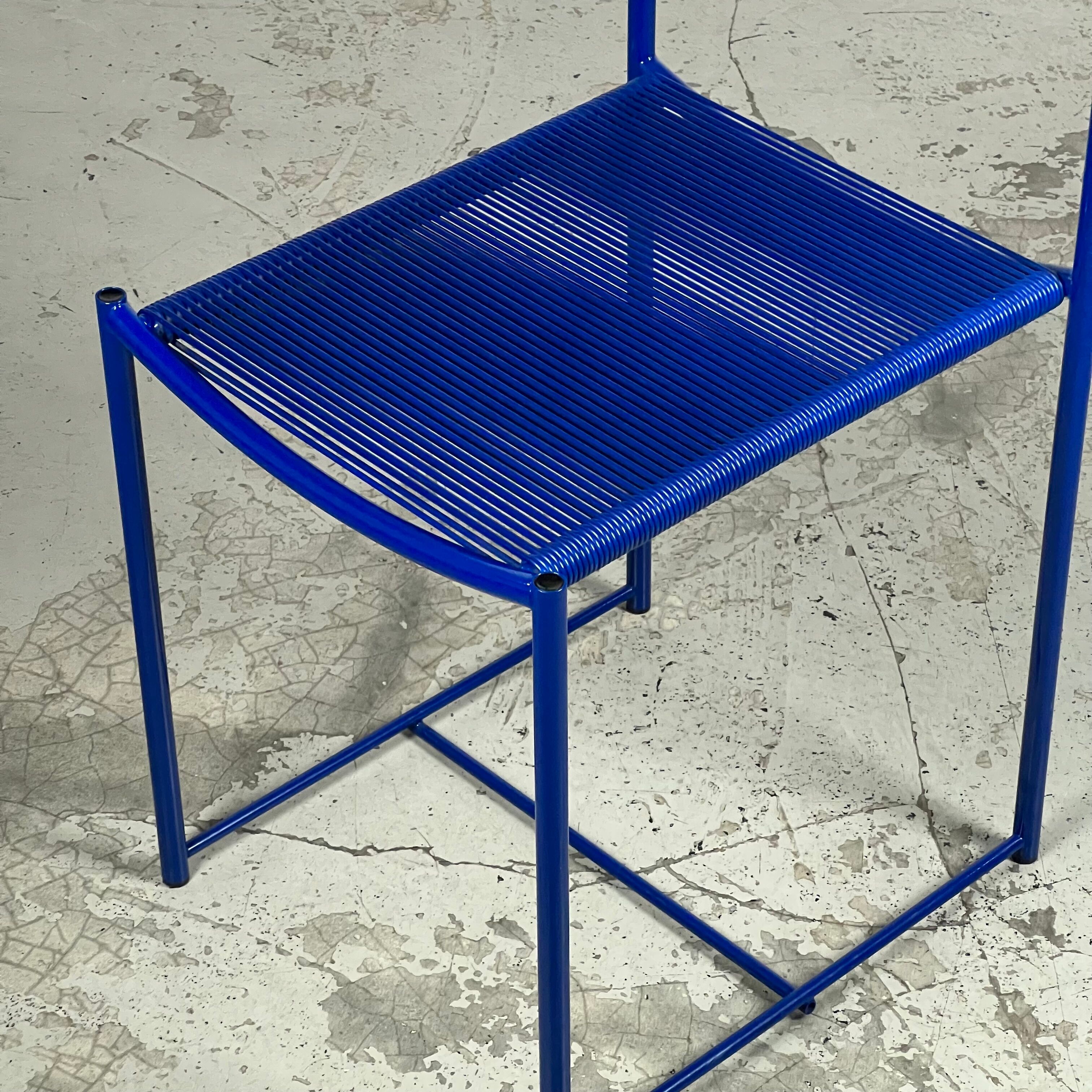 Set of 7 chairs Spaghetti 101 by Giandomenico Belotti for Alias 80s