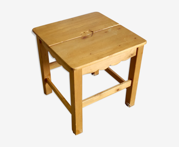 Tabouret en pin massif par Interior’s – années 80