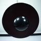 Vintage 1990s Black Pendant Lamp with Glass Top Shade. Italy