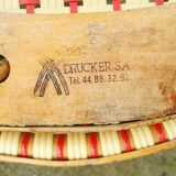 Pair of Parisian bistro chairs Maison Drucker model Fouquet's N°1