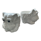 Duo of vintage pot pot dogs ceramic 70s-80s