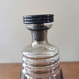 Art Deco smoked glass carafe