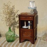 Art Deco period bedside table with marble top
