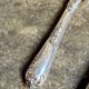 4 silver bonbon spoons engraved "HS"