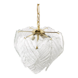 Vintage murano leaf chandelier, 1970s