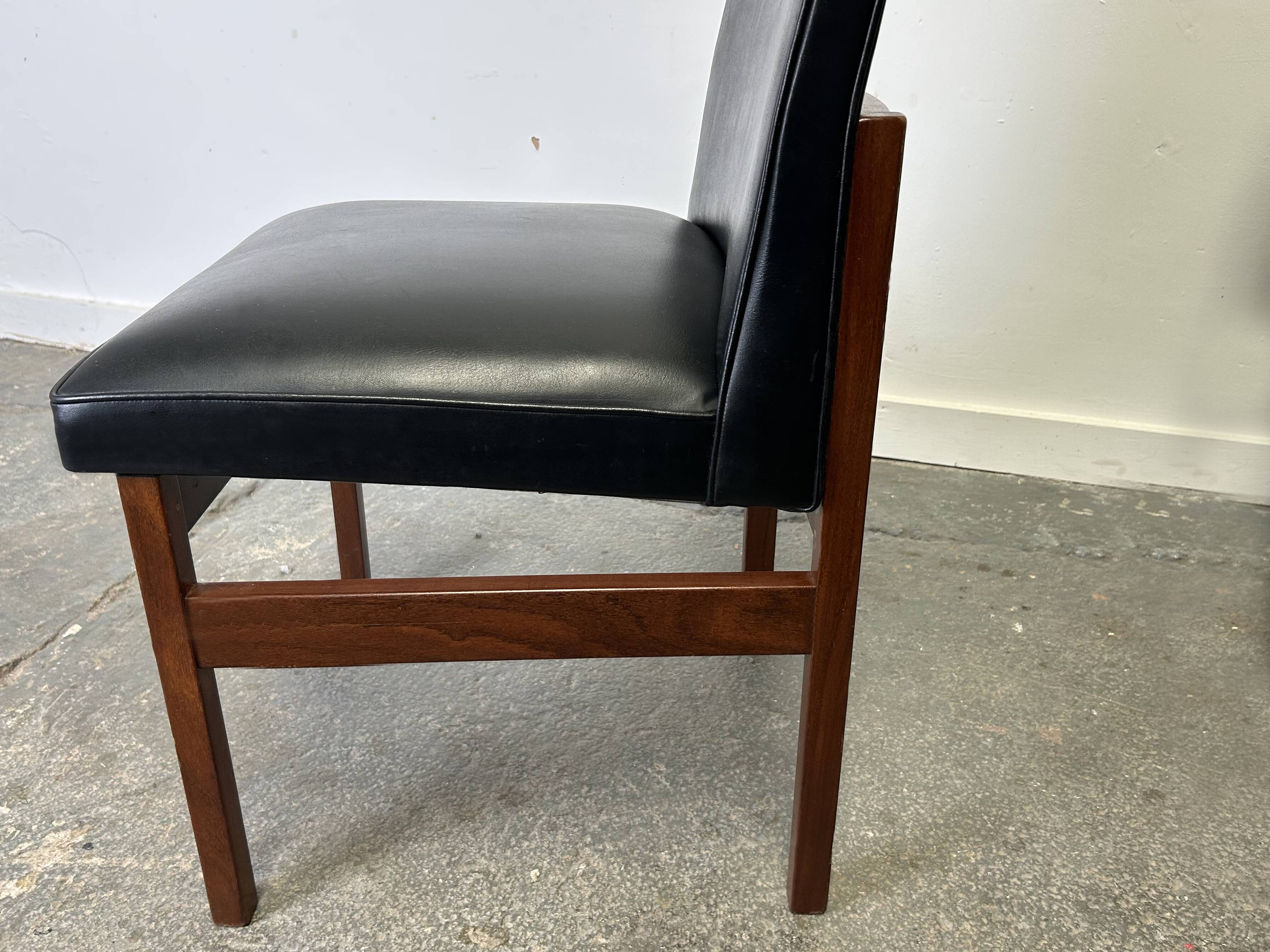 Set of 4 Mid-Century 1960s solid teak dining chairs by Peter Hayward for Va