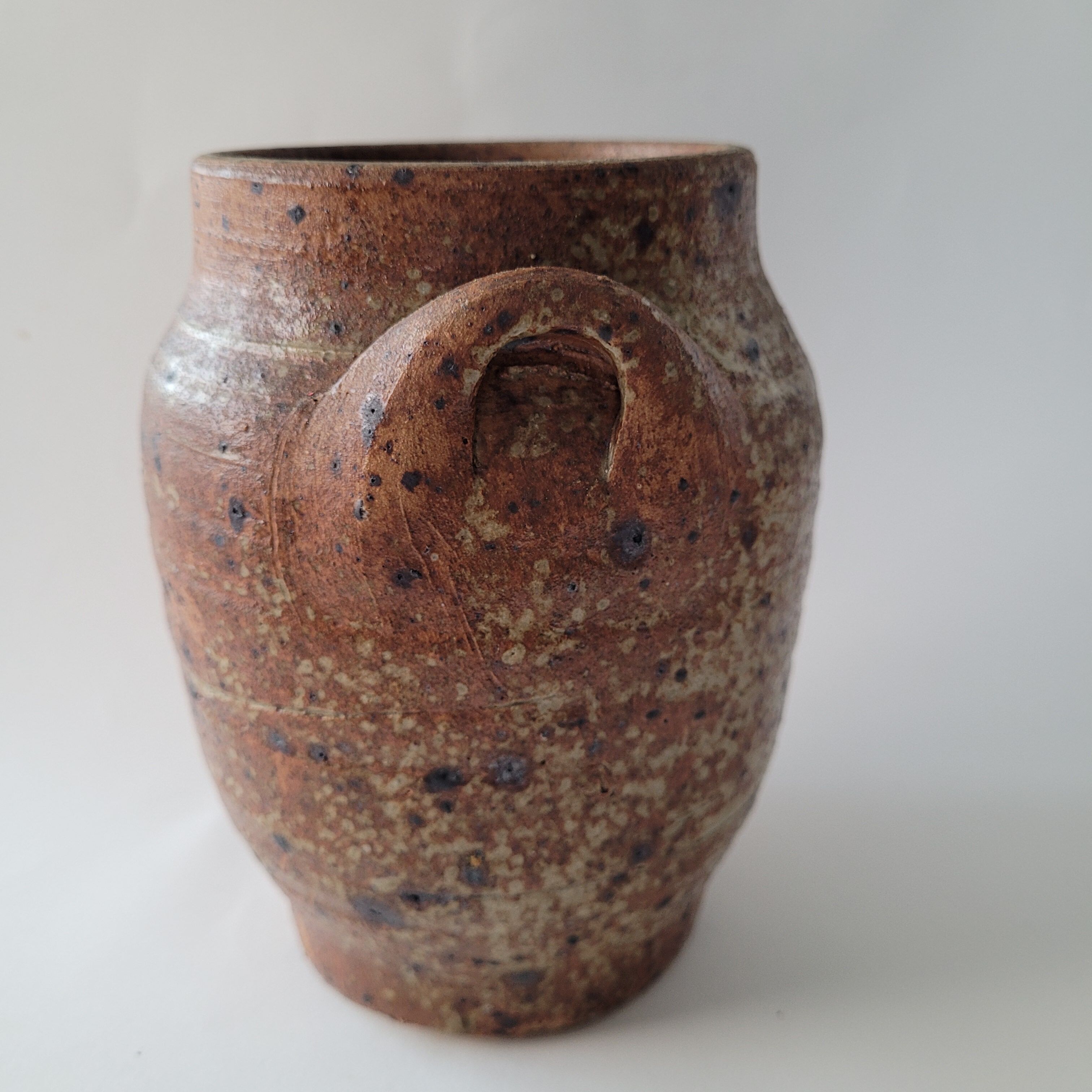 Artisanal sandstone jar vase