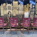 Suite de 4 fauteuils bridges style Art Déco