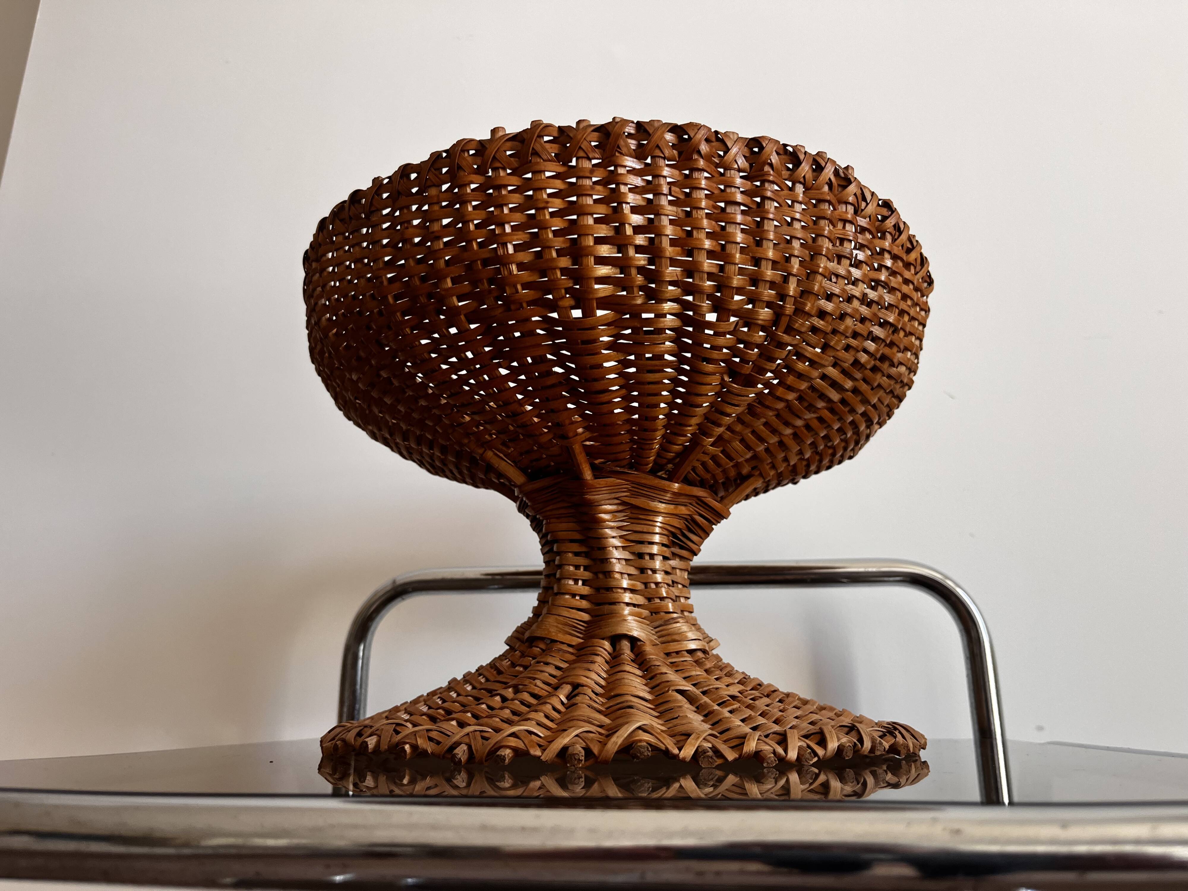 Wicker fruit bowl