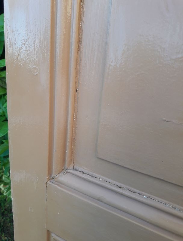 Communication door 199x82,8cm old molded