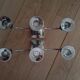 Paire de chandeliers trois feux