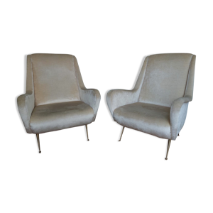 Paire fauteuils italien