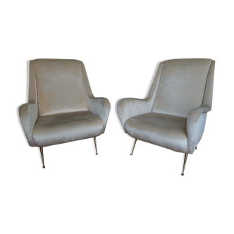 Pair of Italian armchairs