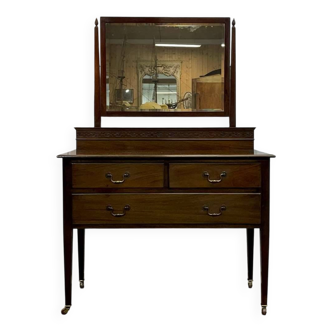 English mahogany dressing table from the early 20th century