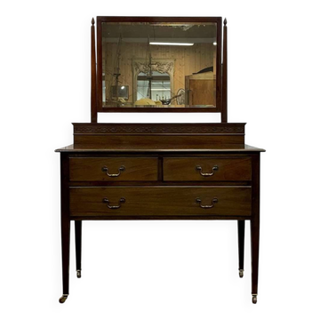 English mahogany dressing table from the early 20th century