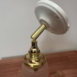 Gold and pink wall light
