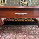 Empire style flat desk in mahogany