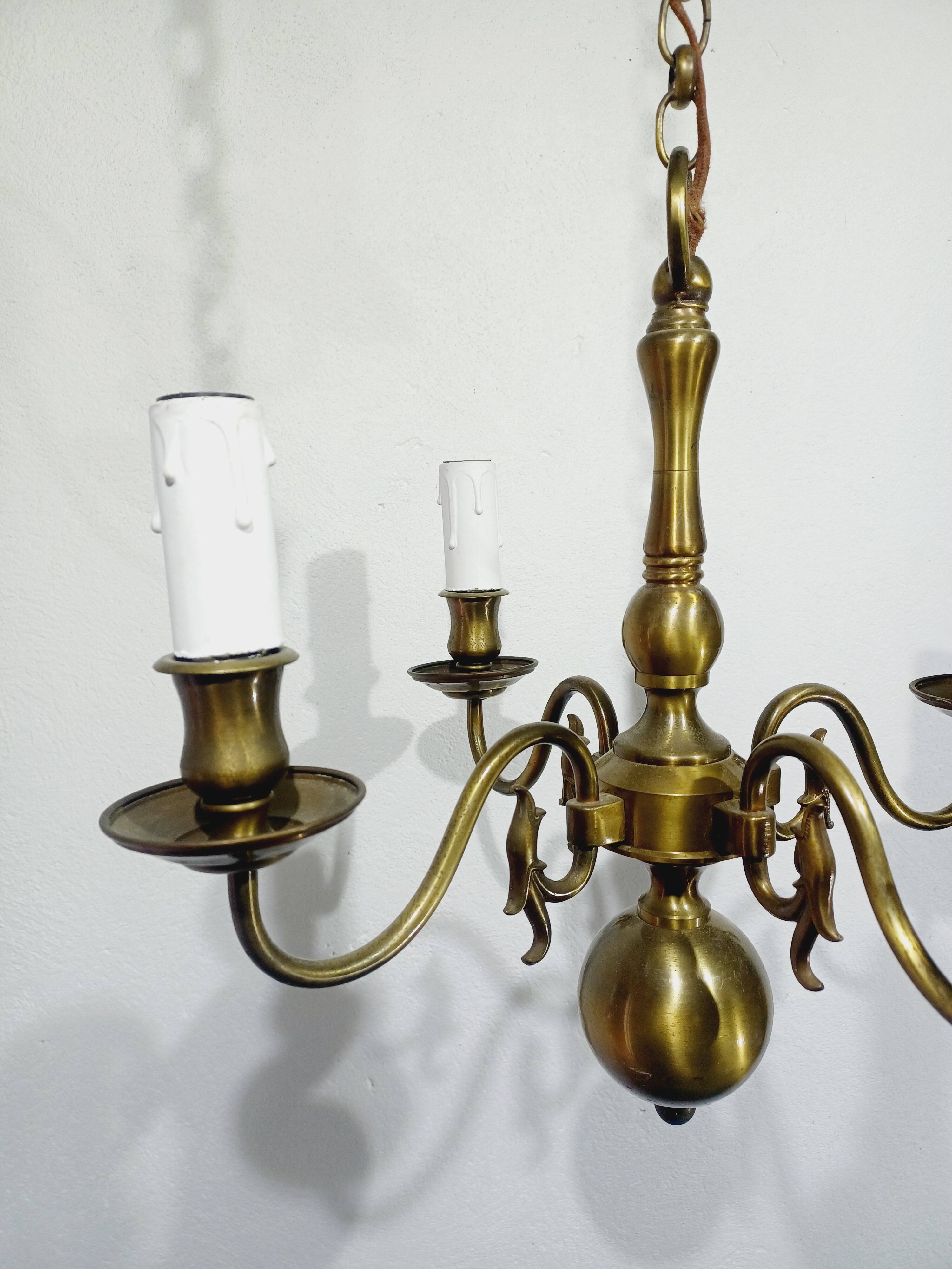 4-light Dutch chandelier