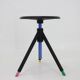 Italian Postmodern Adjustable "Screw" Dining Table and Four Stools in the Style
