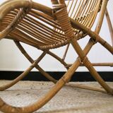 Vintage rattan armchair