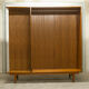 Danish Scandinavian wardrobe signed Sven Ellekaer 1960 3 doors 2 drawers with mounting plan