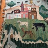 Vintage Egyptian Tapestry Ramsès Wissa Wassef circa 1960