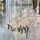 Signed painting by Duchamp on a Parisian street.