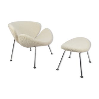 Orange Slice Chair and Ottoman by Pierre Paulin for Artifort, 1980s