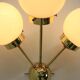 Space age sputnik brass wall lamps, 1970s, more pieces available