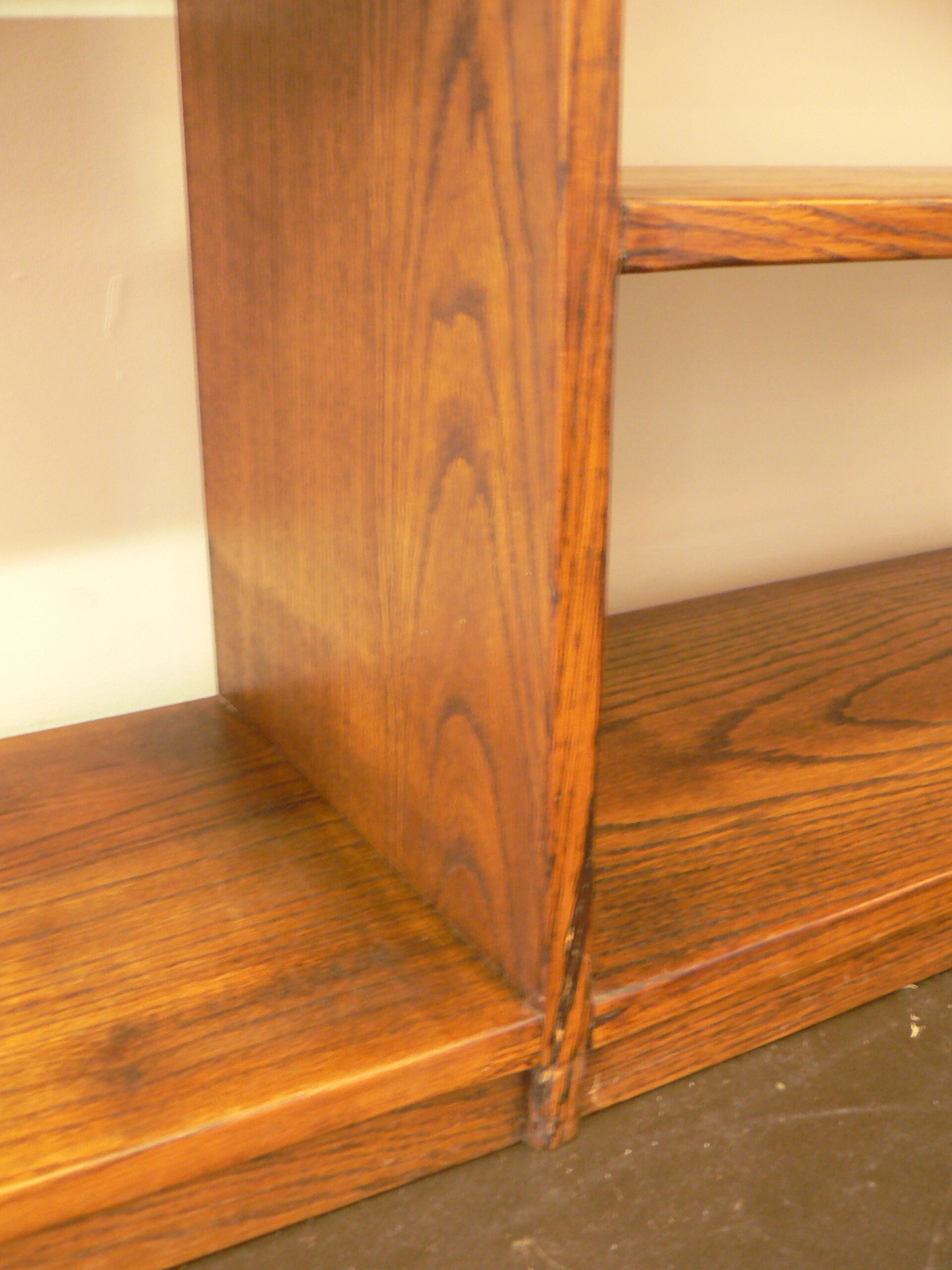 Vintage solid oak shelf