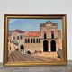 Tableau paysage italien peinture huile