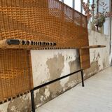 Metal and wicker headhead 50s