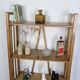 Étagère vintage en bois à 5 niveaux