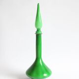 Cased Glass Genie Bottle, Empoly 1970s