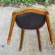 4 chaises Louis XVI médaillon bois massif et velours doré