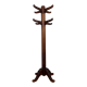 Coat rack parrot rustic walnut and oak totem circa 1930