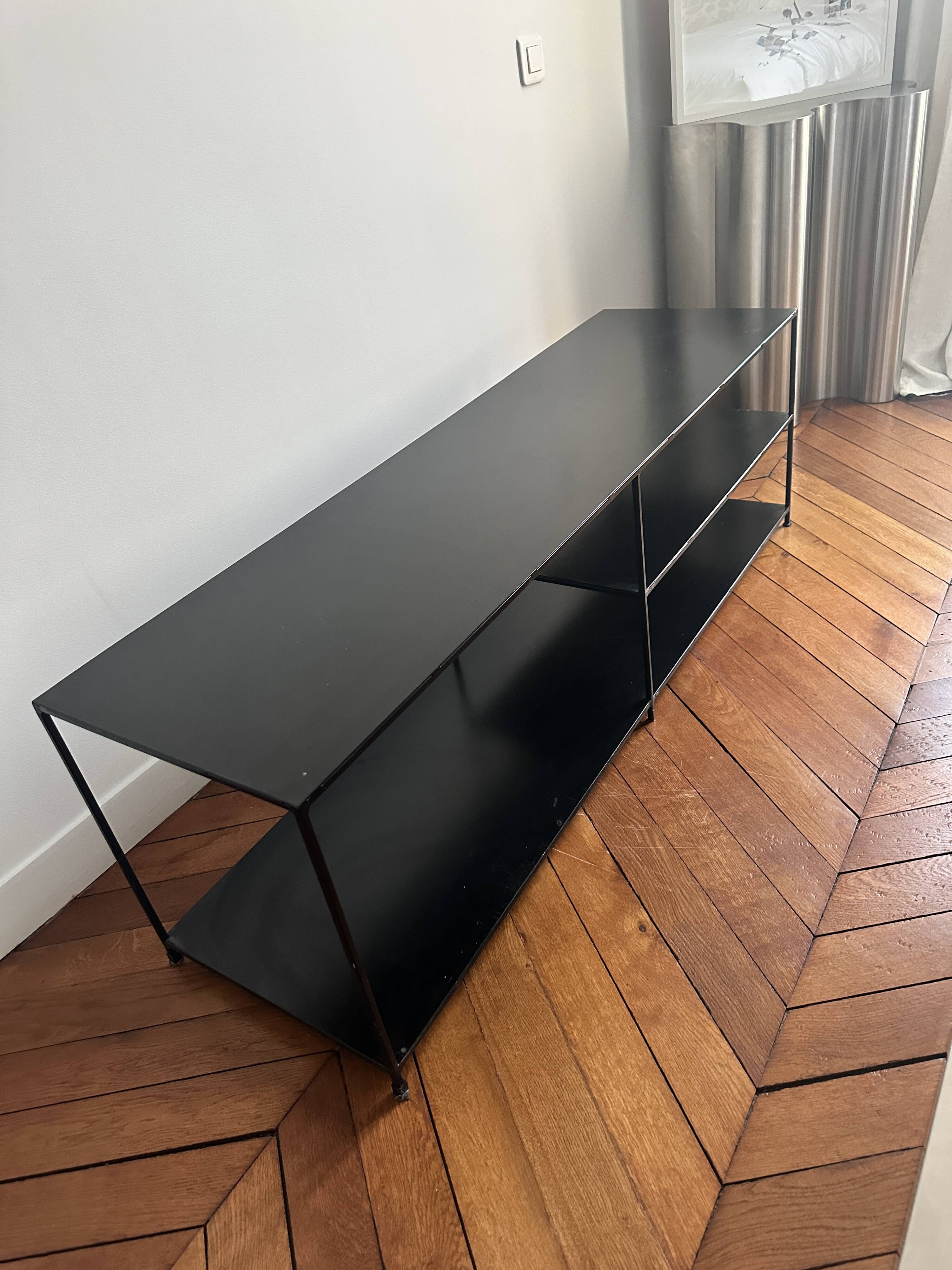 AM/PM steel metal TV cabinet