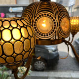 Chandelier 80s mosaic glass