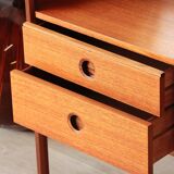 Wrighton Teak Dressing Table - Vintage 1960s - Hexagonal Base