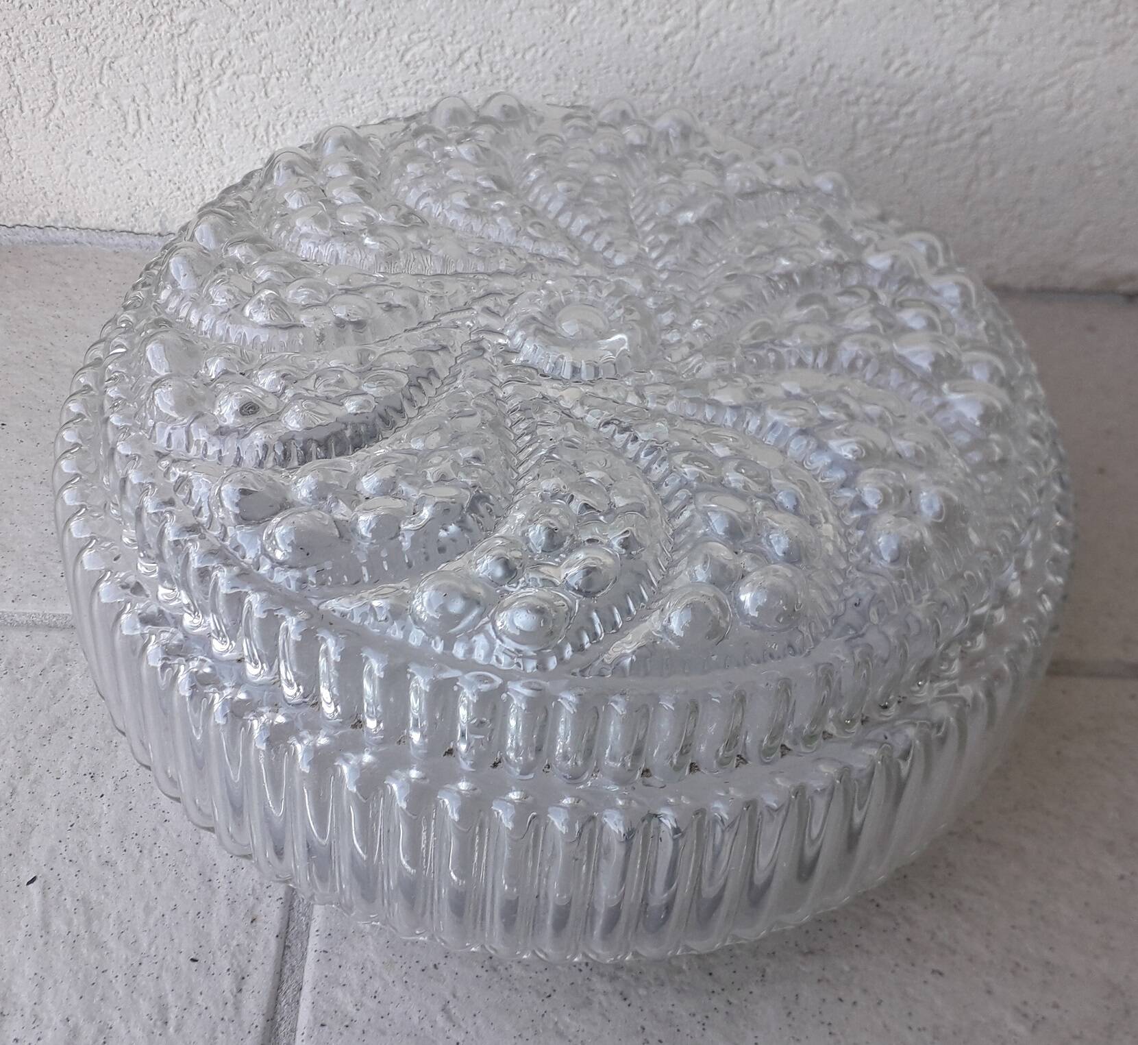 Plafonnier ou applique en verre