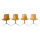 Set of 4 Leather Poul Kjaerholm PK-9 Dining Chairs by Fritz Hansen, 1990s