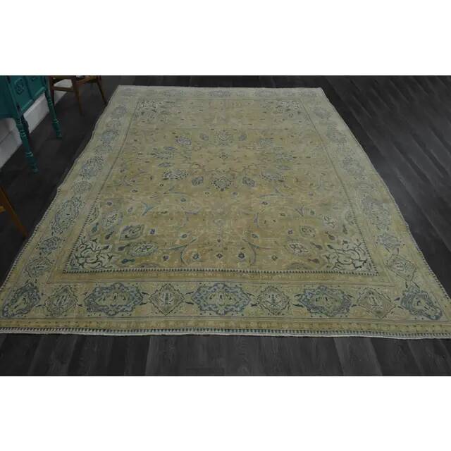 Tapis en laine persan fait à la main vintage des années 1970 276x400