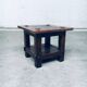 Wabi Sabi Style Oak Side Table, France, 1930s