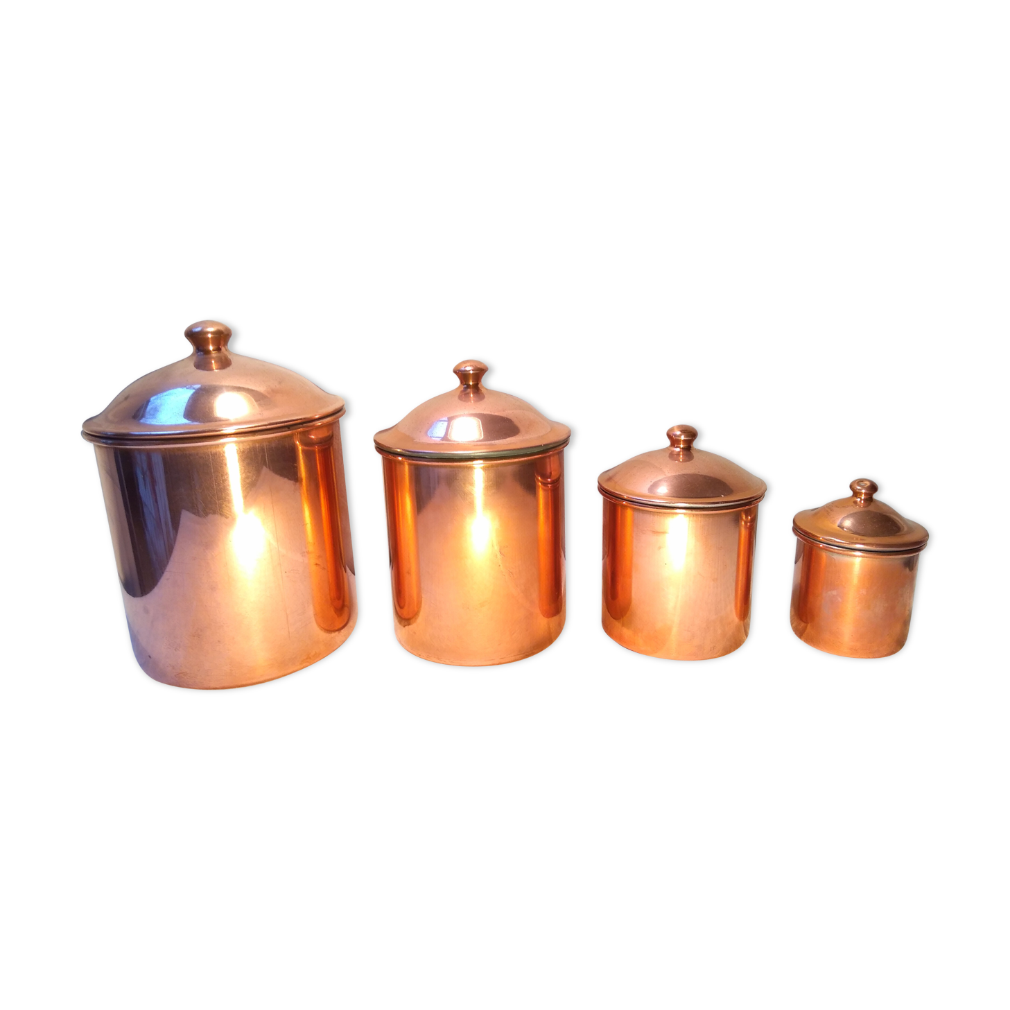 Series 4 copper spice pots