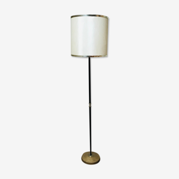 Floor lamp in black lacquered metal, 50s.