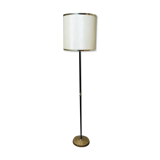 Floor lamp in black lacquered metal, 50s.